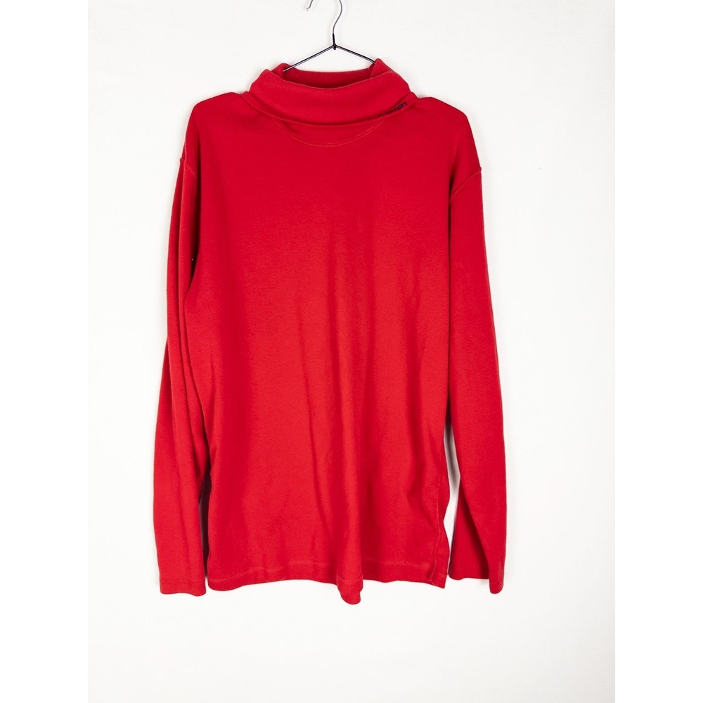VTG Polo Sport Ralph Lauren Pullover Sweater Mnes XL Red Spell Put Solid Cotton